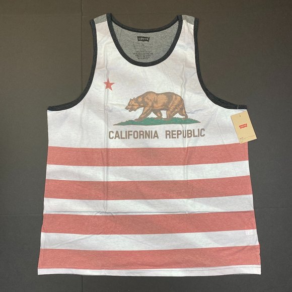 Levi's Other - Men's Levi's Tank Top Shirt "California Republic" Bear (3LYSK12032) Marsh - 2XL